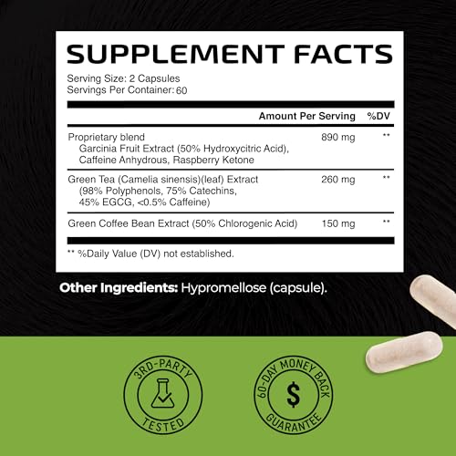 Green Tea Weight Loss Pills with Green Coffee Extract