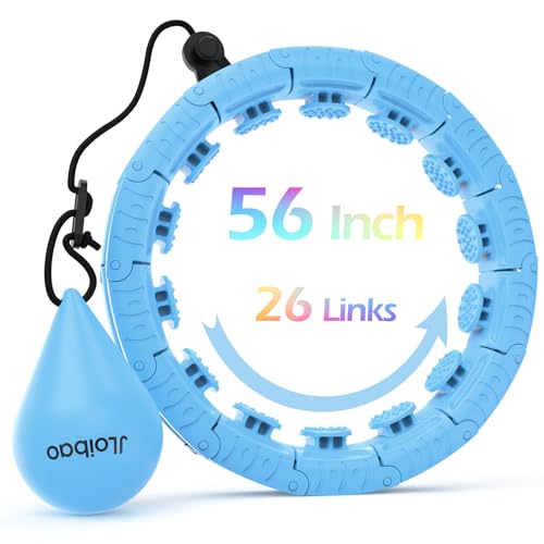 JLoibao 56-Inch Weighted Hula Hoop for Weight Loss
