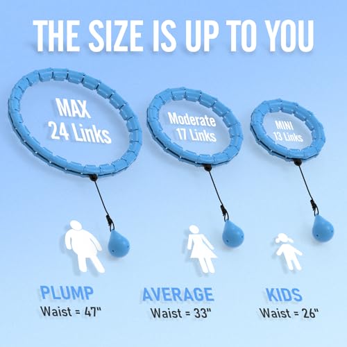 47" Weighted Hula Hoop for Weight Loss Exercise