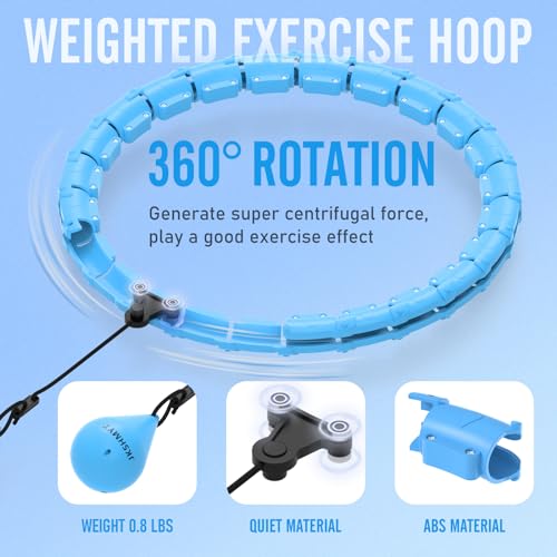 47" Weighted Hula Hoop for Weight Loss Exercise
