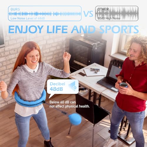 JLoibao 56-Inch Weighted Hula Hoop for Weight Loss