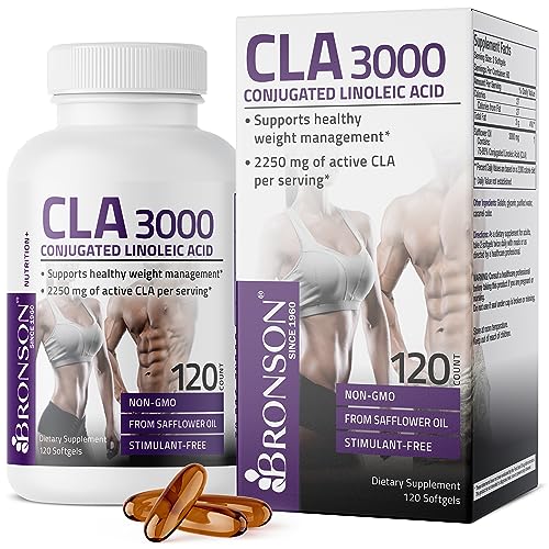 Bronson CLA 3000 High Potency Weight Management Softgels