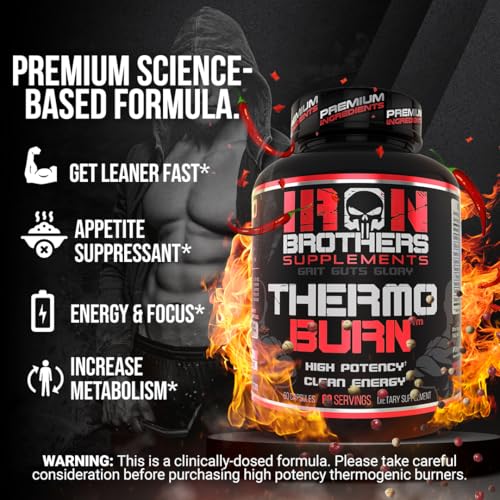 Iron Brothers Hardcore Fat Burner Capsules - 60 Count