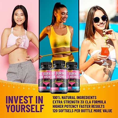 Women's Belly Fat Burner Softgels - 120 Capsules