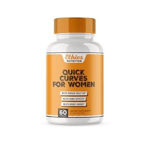 Quick Curves - Fat Burner Weight Loss Pills for Women | Appetite Suppressant, Best Fat Burner Metabolism Booster | Slimming Belly Fat Burner Diet Pills That Work Fast, Extra Strength - 60 Capsules