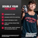 Nutrex Research Lipo-6 Black Ultra Concentrate Thermogenic Fat Burner Supplement, Increase Weight Loss, Energy & Intense Focus 120 Diet Pills