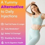 GLP Gummy | GLP-1 Supplement, GLP 1 Gummy with Akkermansia Probiotic, Berberine, Fiber Support GLP-1 Naturally, GLP-1 Probiotic Gummy for Women and Men, Zero-Sugar, Yuzu Flavor - 90 Gummies