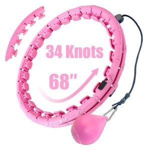 Plus Size 34 Knots Weighted Workout Hoop