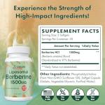 CaelumCore Liposomal Berberine HCL - 1500mg Supplement