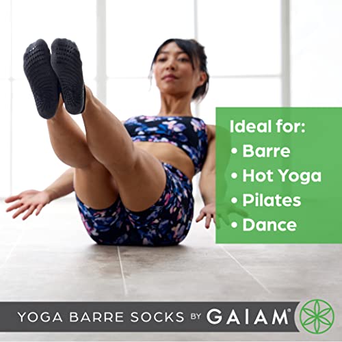 Grippy Yoga Barre Socks for Hot Yoga & Pilates