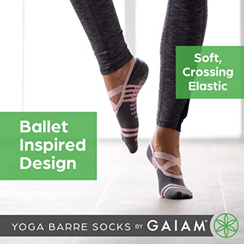 Grippy Yoga Barre Socks for Hot Yoga & Pilates