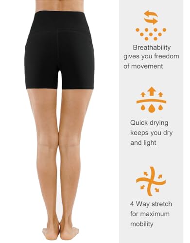 High Waist Tummy Control Yoga Shorts for Women