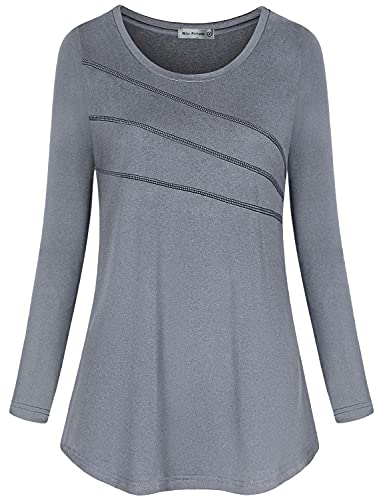 Fitted Long Sleeve Pilates Tops for Women