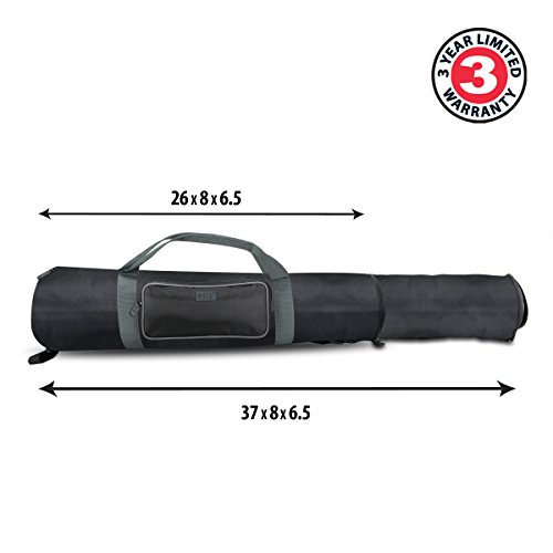 Premium Adjustable Yoga Mat Carrying Case - Black