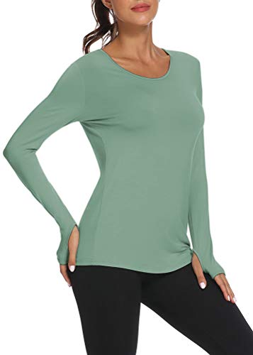 Mippo Women's Lightweight Long Sleeve Workout Shirt