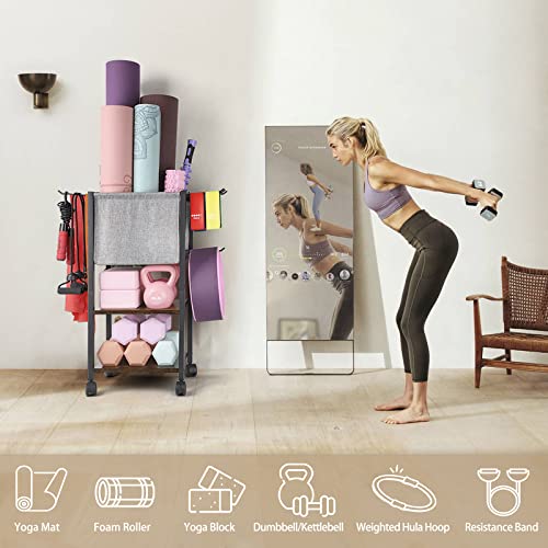 Yoga Mat Storage Rack for Home Gym Essentials