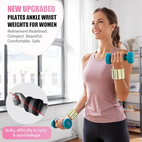 Adjustable Pilates Wrist and Ankle Weights Set