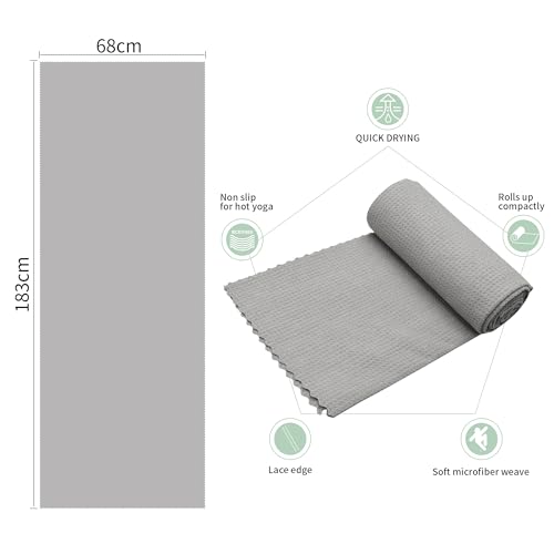 Hot Yoga Towels - Non-Slip Microfiber 2 Pack
