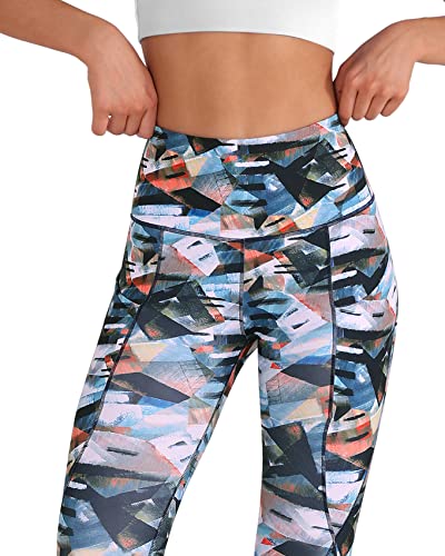 High Waisted Yoga Capri Leggings with Pockets