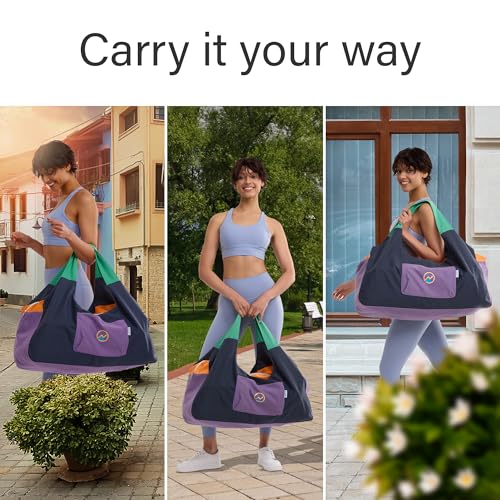 Spacious Yoga Mat Bag with Pockets & Zipper