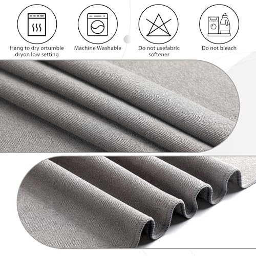 Microfiber Yoga Towels with Corner Pockets, 2 Sets