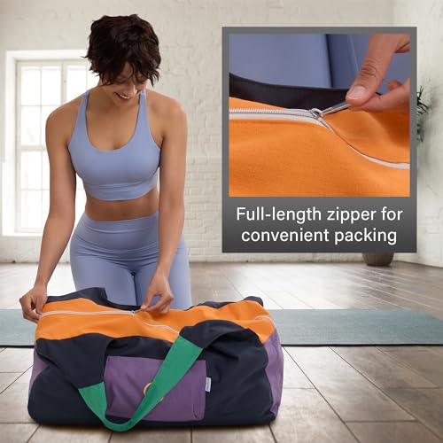 Spacious Yoga Mat Bag with Pockets & Zipper