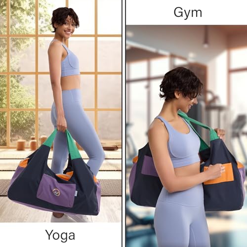 Spacious Yoga Mat Bag with Pockets & Zipper