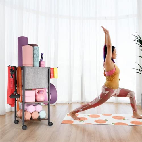 Yoga Mat Storage Rack for Home Gym Essentials