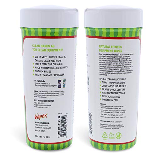 Wipex 75ct Gym Equipment Cleaner Wipes - Watermelon