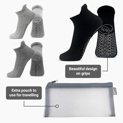 Non-Slip Ankle Socks for Fitness and Yoga