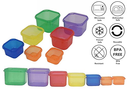 Color-Coded 7PCS Portion Control Containers Set