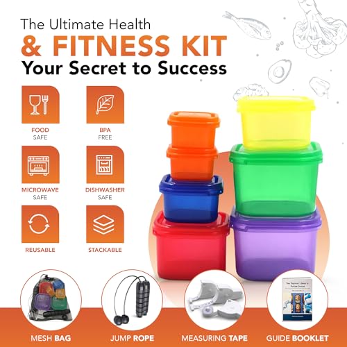 21-Day Portion Control Containers Set for Weight Loss