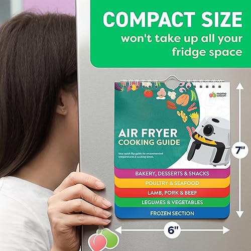 Air Fryer Cheat Sheet Magnet Cooking Guide
