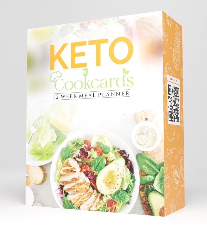 Keto Cookcards: 120 Recipes & Meal Planner