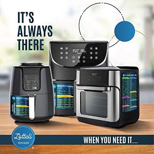 Air Fryer Cheat Sheet Magnets & Cookbook Set