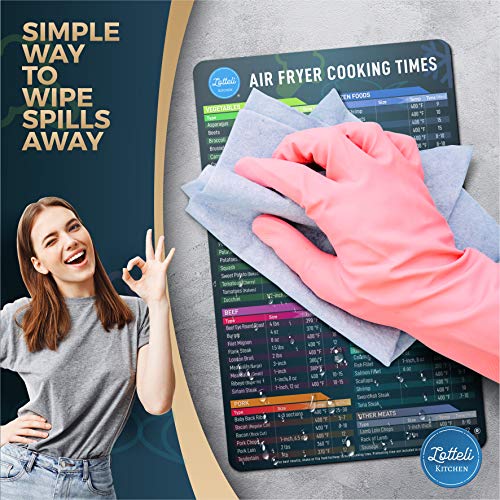 Air Fryer Cheat Sheet Magnets & Cookbook Set