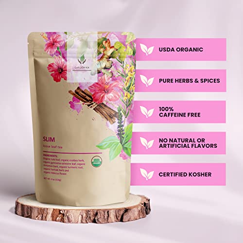 Gardenika Organic Caffeine-Free Slim Loose Leaf Tea