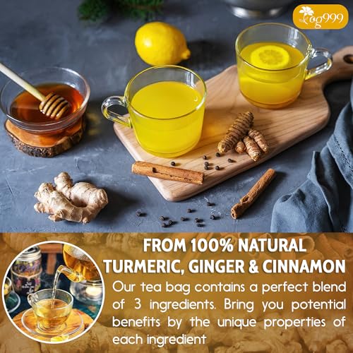 Premium Turmeric Ginger Herbal Tea for Weight Loss