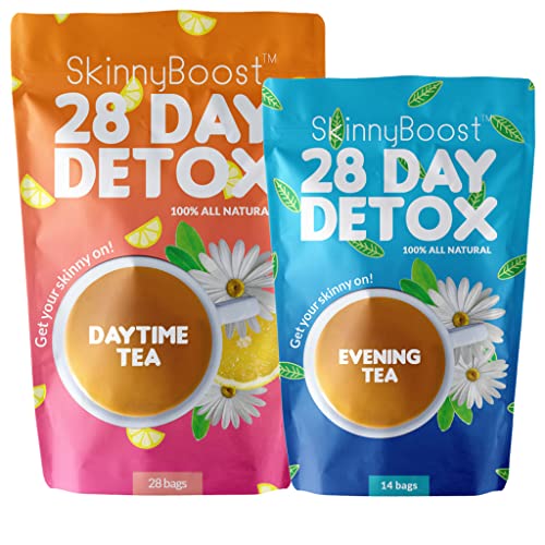SkinnyBoost 28-Day Detox Tea Kit for Weight Loss