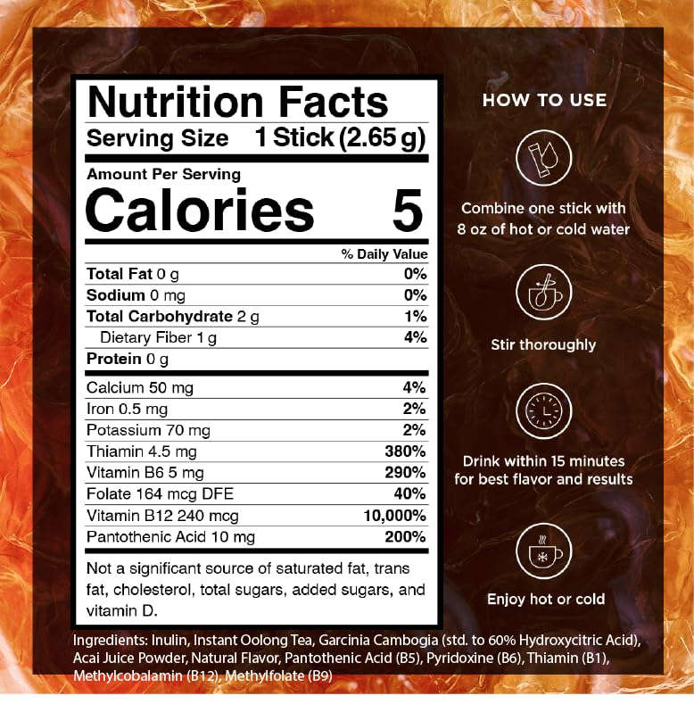 VitaCup Slim Instant Tea Packets for Diet Support