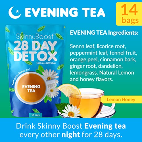 SkinnyBoost 28-Day Detox Tea Kit for Weight Loss
