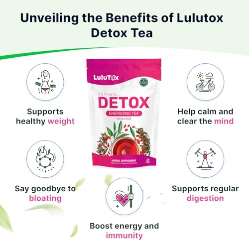 LULUTOX Herbal Detox Tea for Healthy Weight Loss