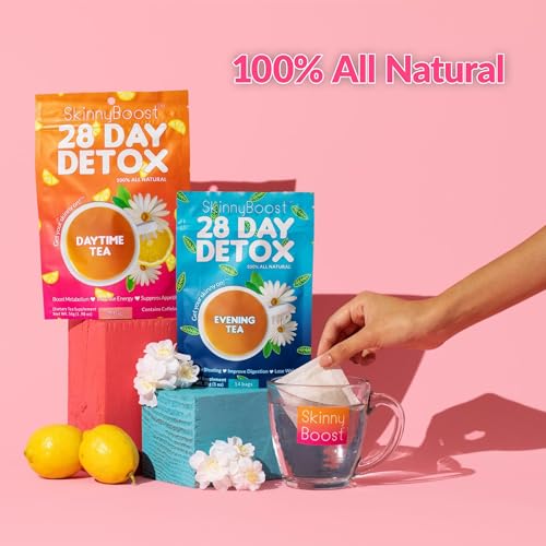 SkinnyBoost 28-Day Detox Tea Kit for Weight Loss