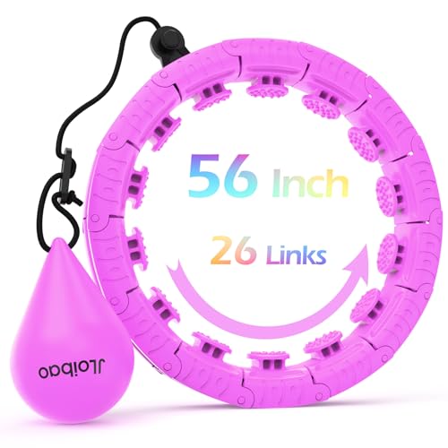 JLoibao D5 Weighted Fitness Hula Hoop - Purple