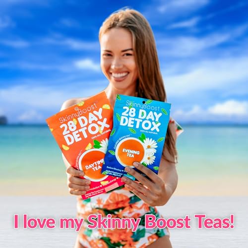 SkinnyBoost 28-Day Detox Tea Kit for Weight Loss