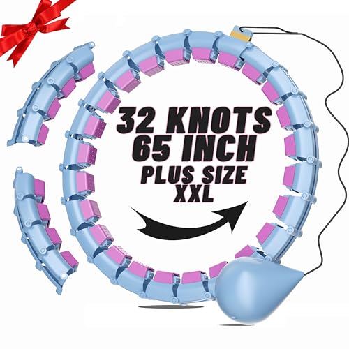 Plus Size Quiet Weighted Hula Hoops for Fitness