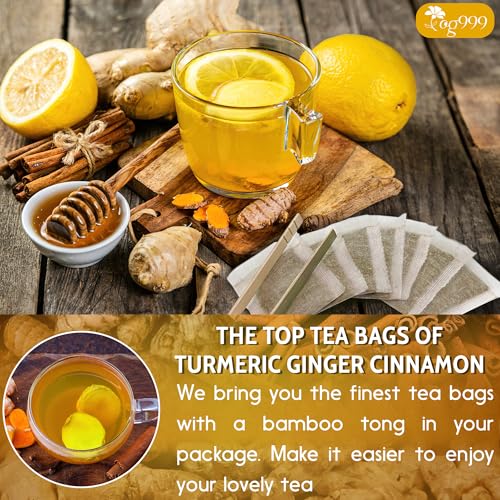 Premium Turmeric Ginger Herbal Tea for Weight Loss