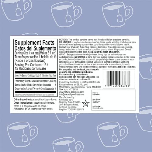 Loveeta Blackberry Weight Loss Tea - 15 Bags