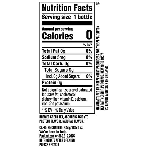 Unsweetened Green Tea - 12 Bottles, 18.5 fl oz