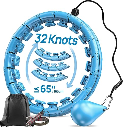 Plus Size Weighted Exercise Hoop with Massage Ball